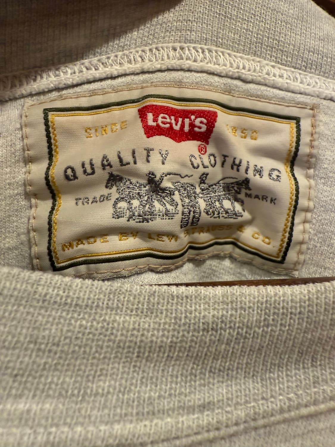 리바이스 501 프린팅 그레이 맨투맨 상품이미지2