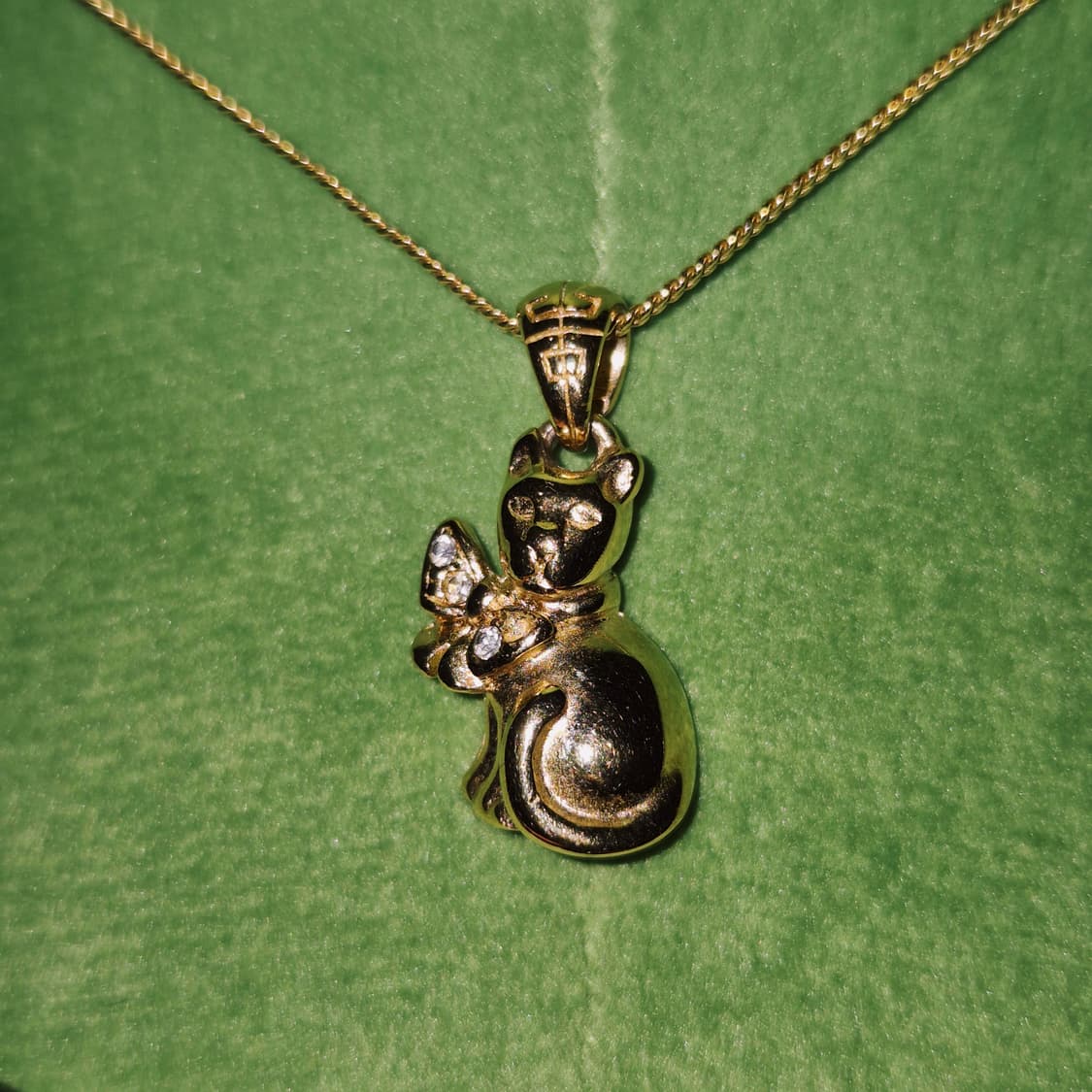 90s 프랑스 지방시 리본 고양이 목걸이 상품이미지6