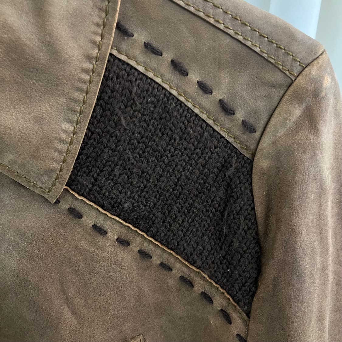 Je Judith 브라운 스웨이드 양가죽 자켓 40 상품이미지4