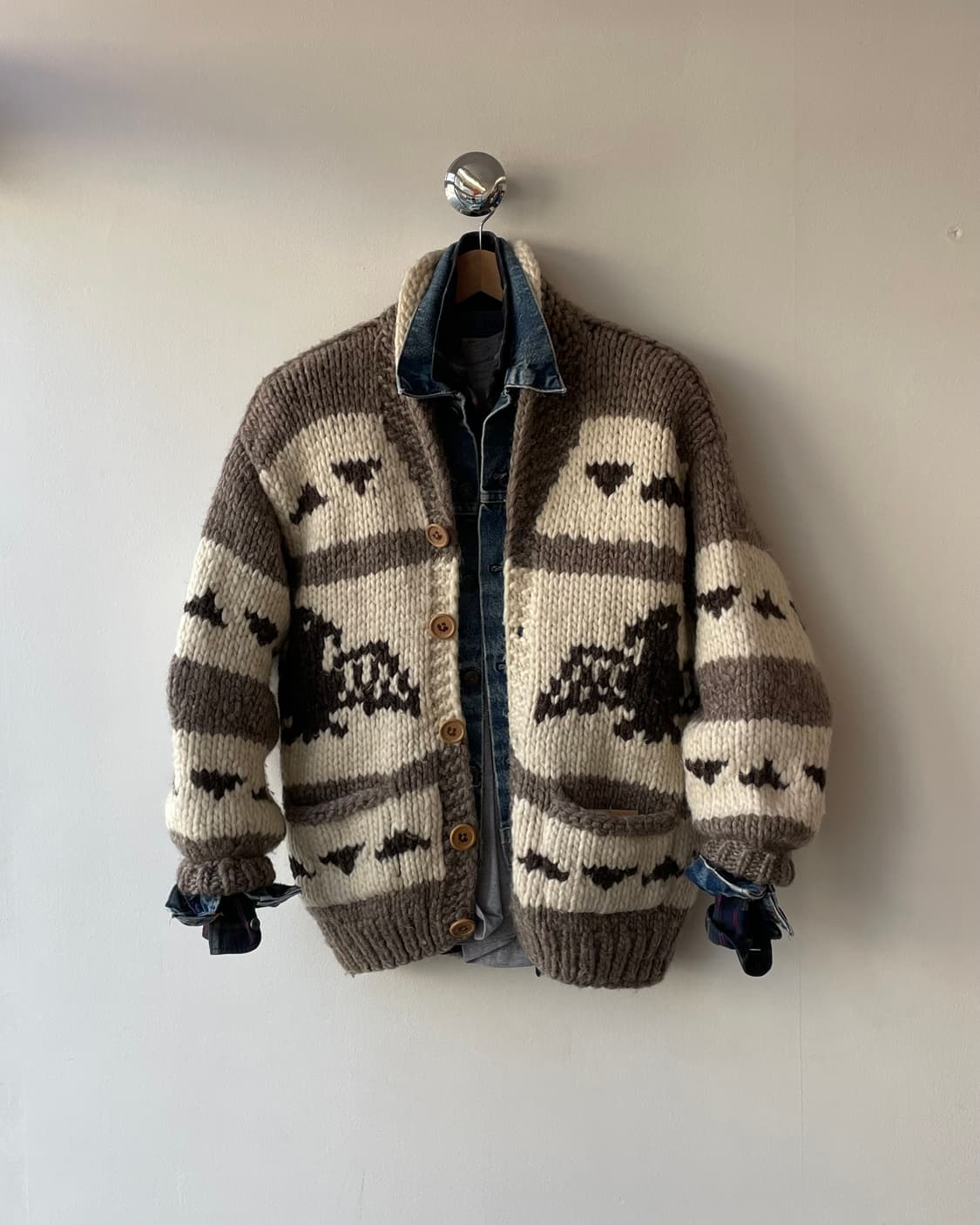 90s KANATA Thunderbird Cowichan 카나타 코위찬 상품이미지10