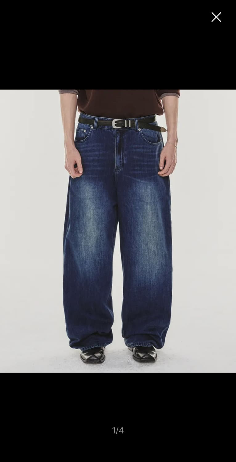 기철 Light Cotton Wide Denim Pants (Medium 상품이미지1