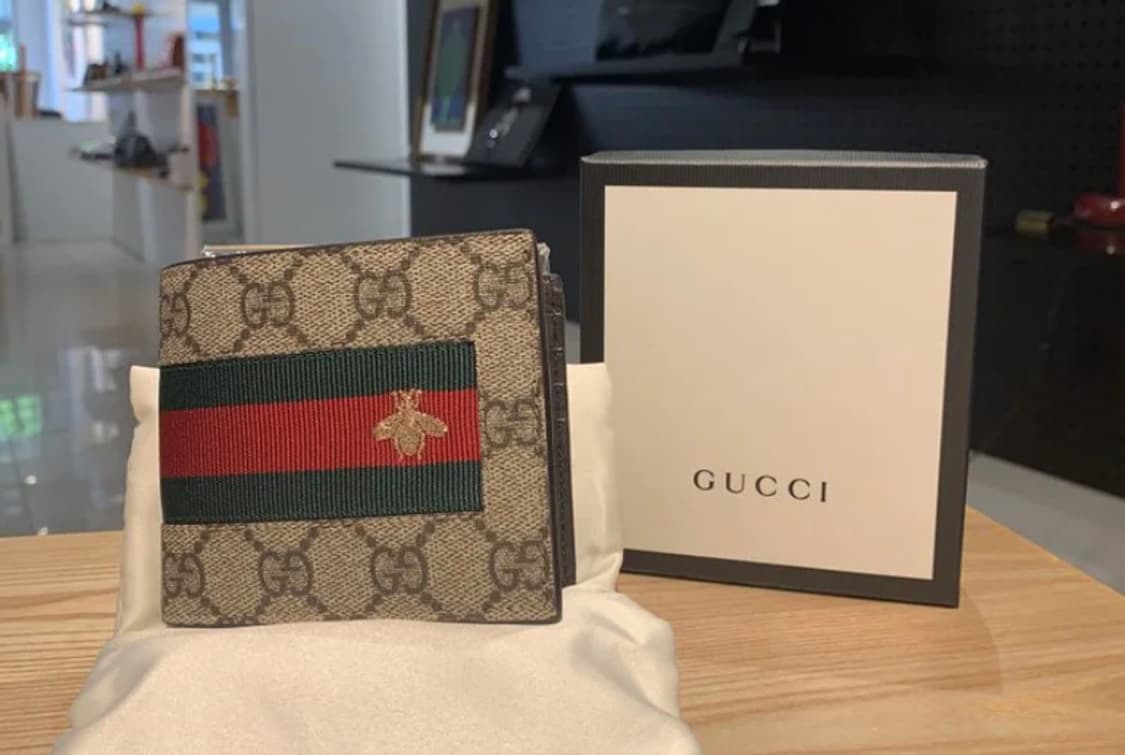  [정품] 구찌 GG 수프림 웹 스트라이프 반지갑 풀구성품
 상품이미지1