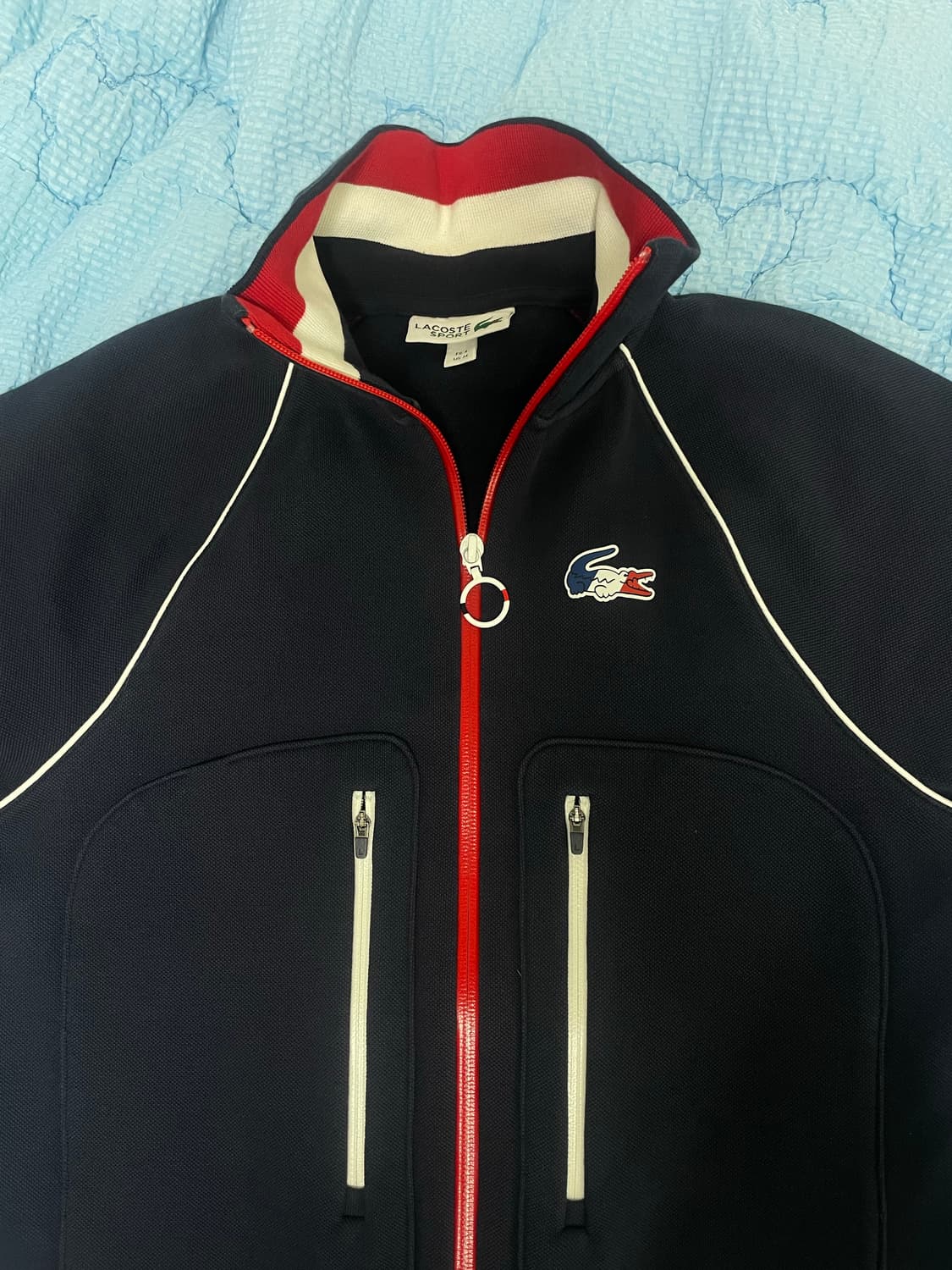 라코스테 면 집업 4싸이즈  상품이미지1