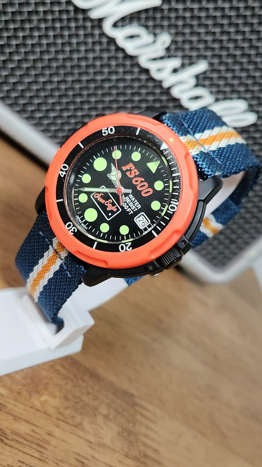 #FREESTYLE FS600 다이버 쿼츠 남성용 빈티지시계 급처 상품이미지1