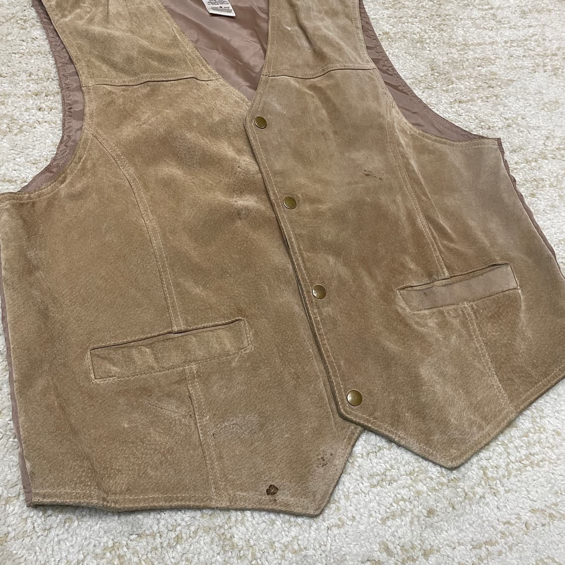 [L] 725 ORIGINAL 오리지널 소가죽 스웨이드 베스트 웨스턴 조 상품이미지3