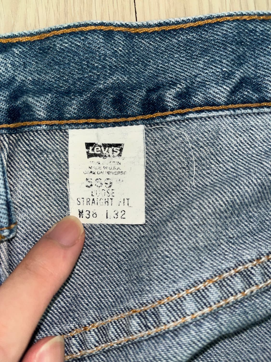 빈티지 리바이스 569 made in usa 38X32 상품이미지3