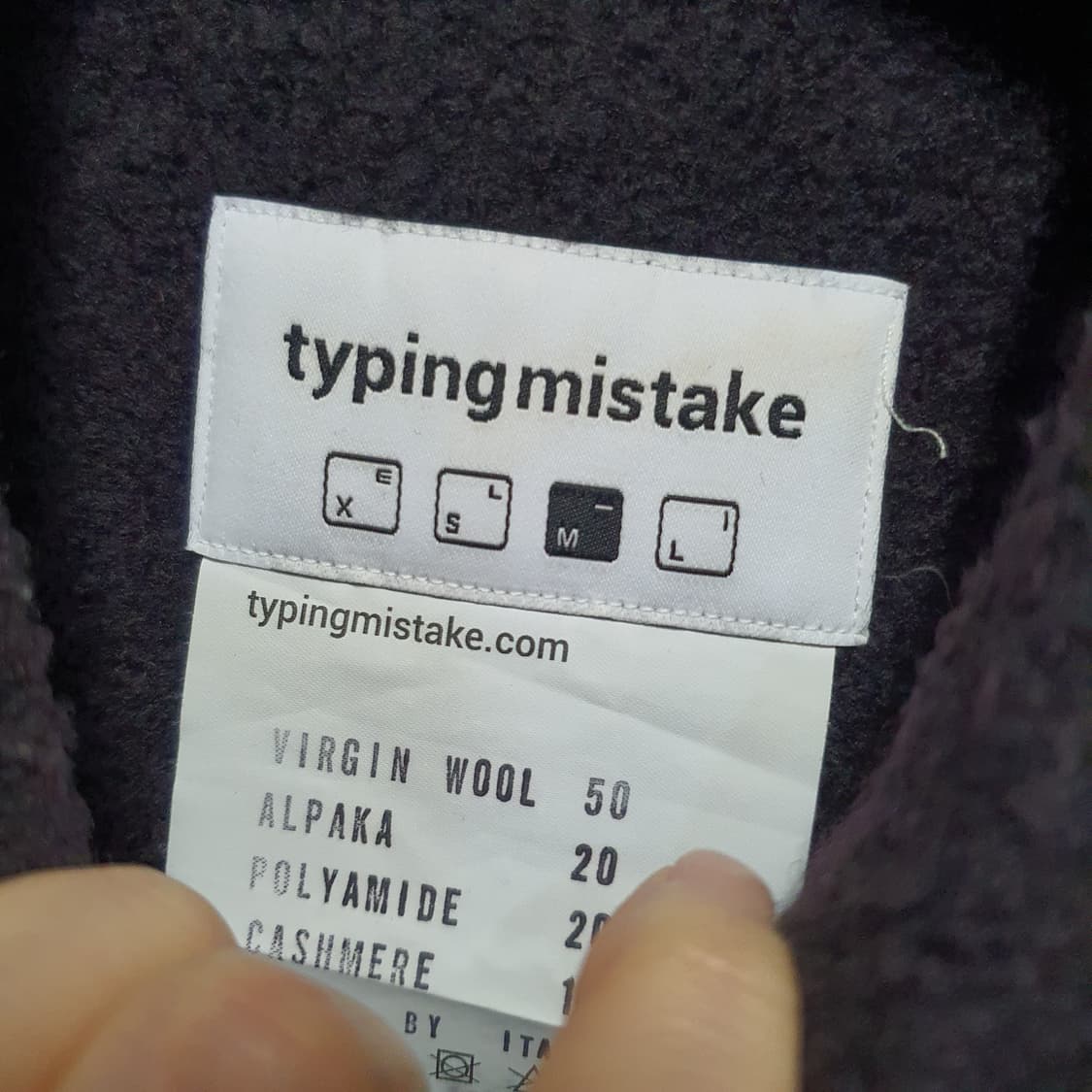 타이핑미스테이크 남성 울 셔츠  상품이미지4