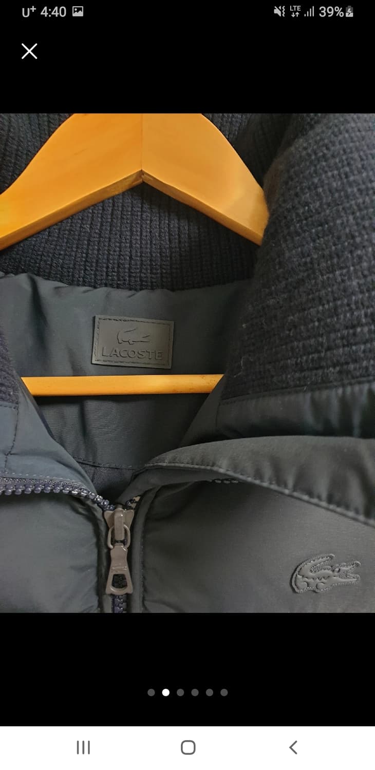 라코스테 패딩 34사이즈 네이비색 상품이미지3