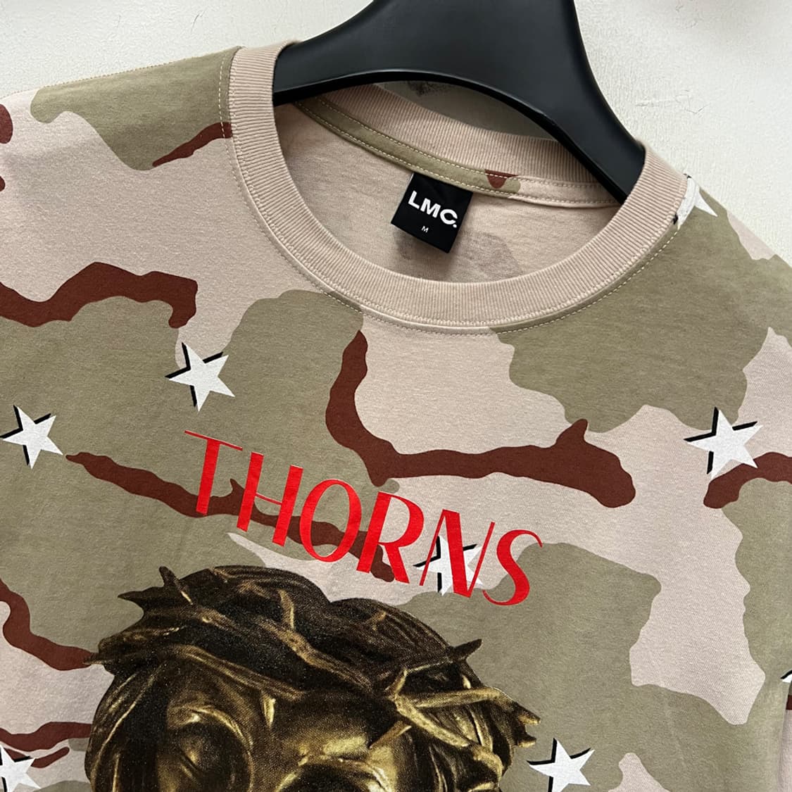 LMC 엘엠씨 THORNS BRONZE JESUS 카모 반팔티 M 상품이미지3