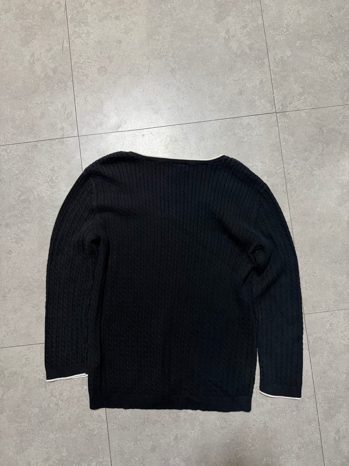 랄프로렌 폴로 그린라벨 케이블 빈티지 코튼 니트 44 size   상품이미지4