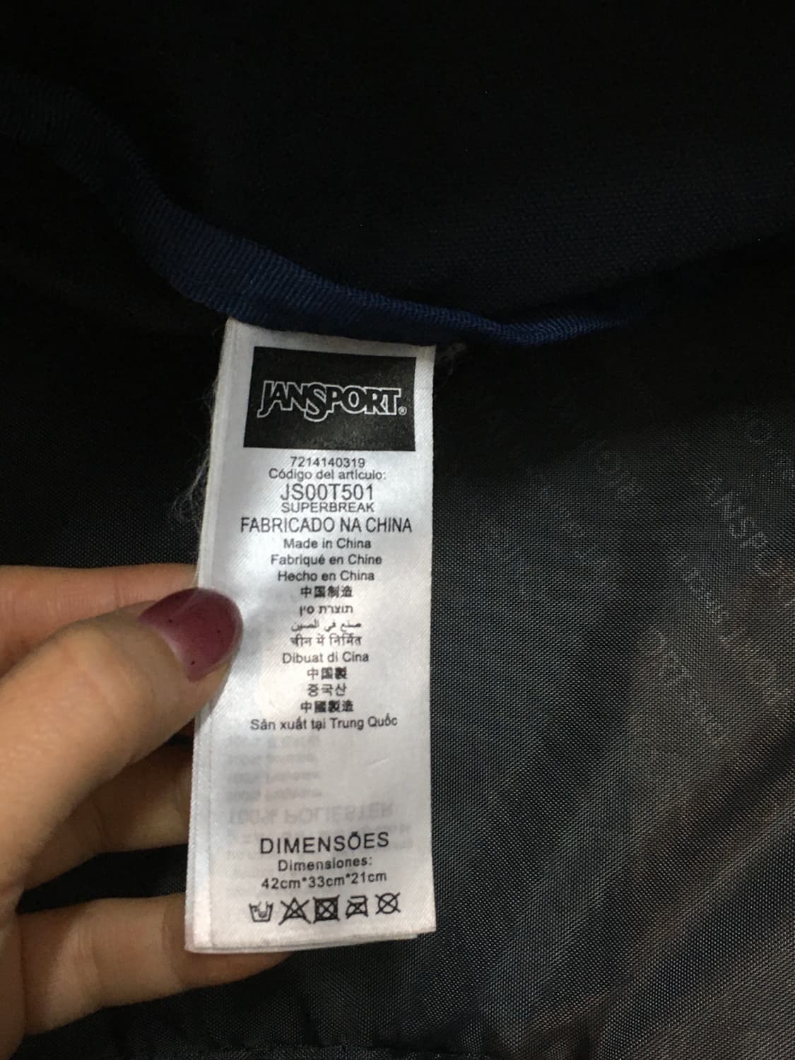 잔스포츠 백팩 네이비 상품이미지8