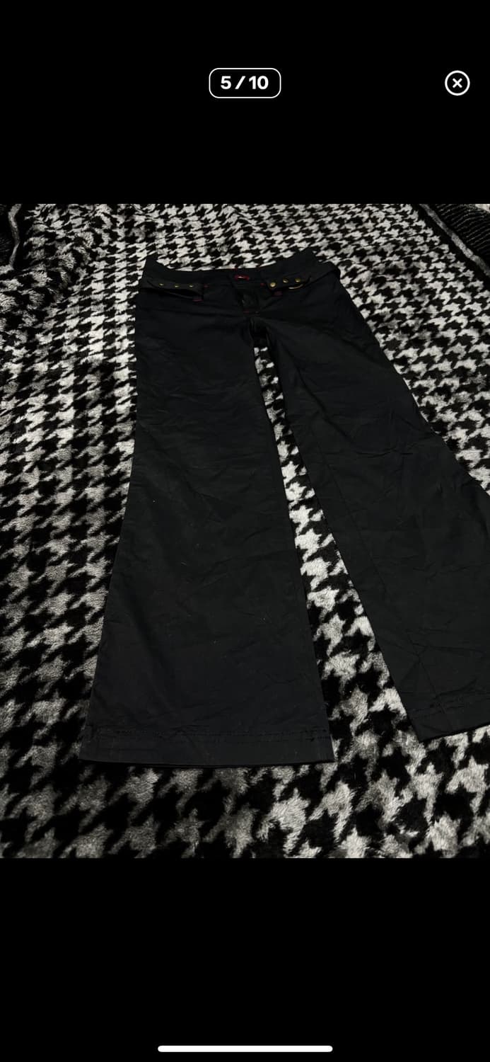 Y2k 벨트 부츠컷 바지 상품이미지5