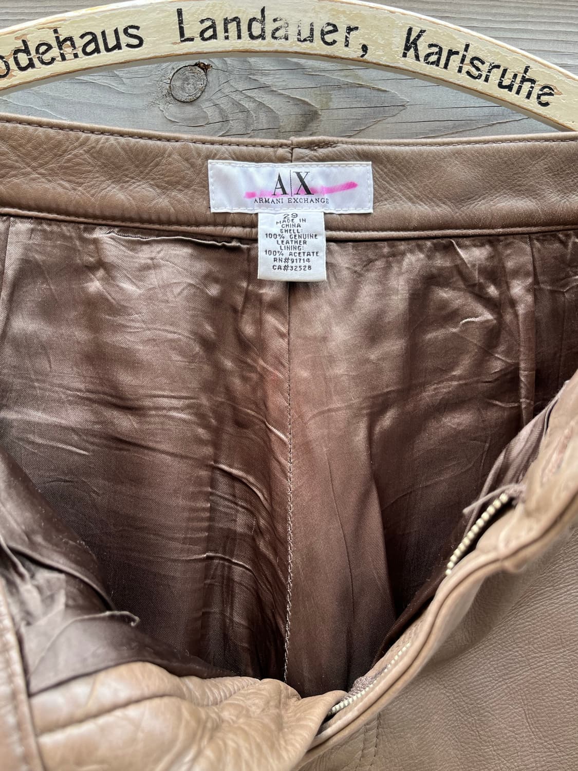 빈티지 아르마니 익스체인지 레더 팬츠 알마니 상품이미지8
