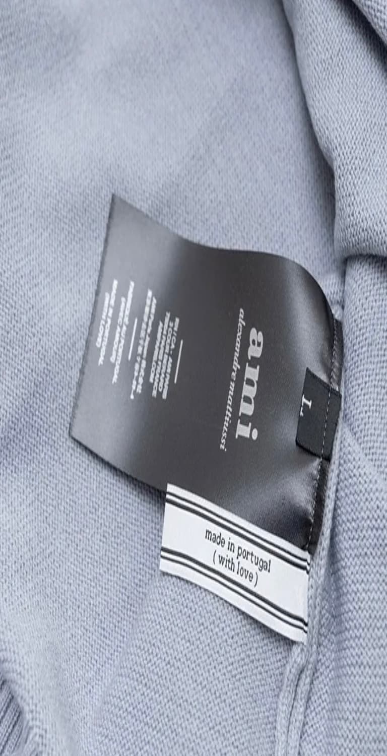 아미 인타르시아 크루넥 블루 니트 L,XL 상품이미지5