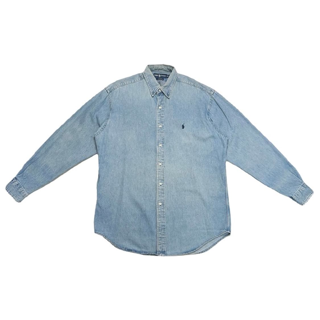폴로랄프로렌 80's 포니 데님 셔츠 M 상품이미지1