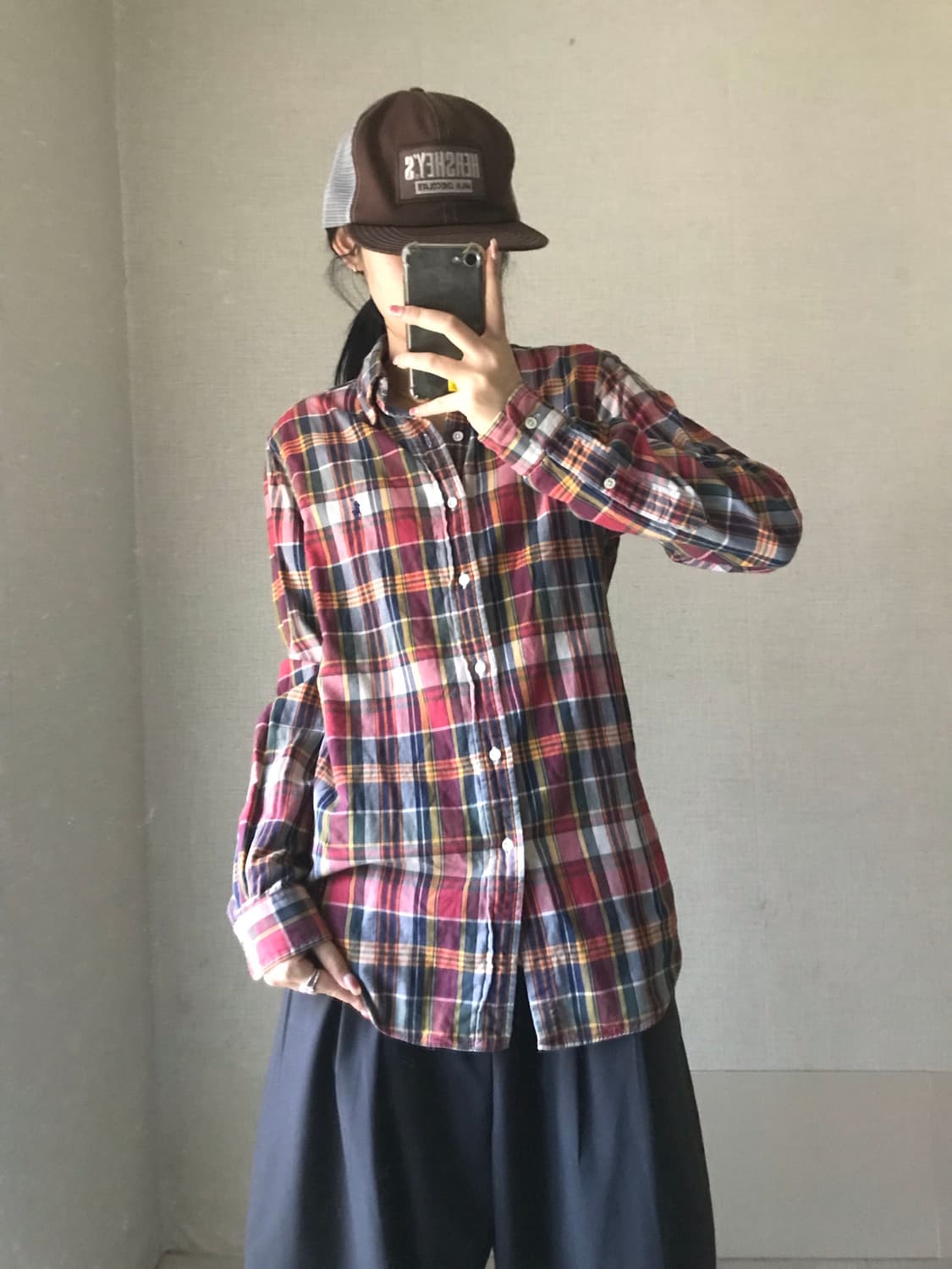 폴로 빈티지 체크셔츠 상품이미지4