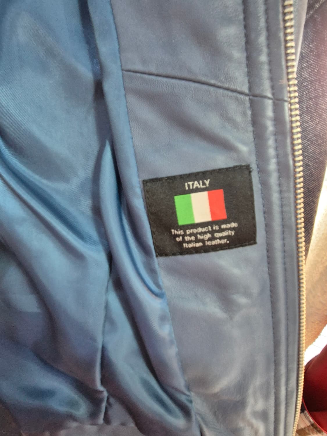 HÔTEL PARTICULIER 블루 가죽 자켓 55 상품이미지10