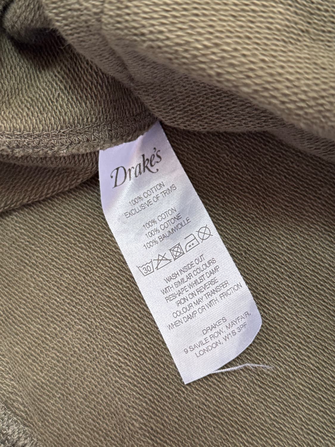 드레익스 쿼터집 포켓 맨투맨 올리브 L 상품이미지6