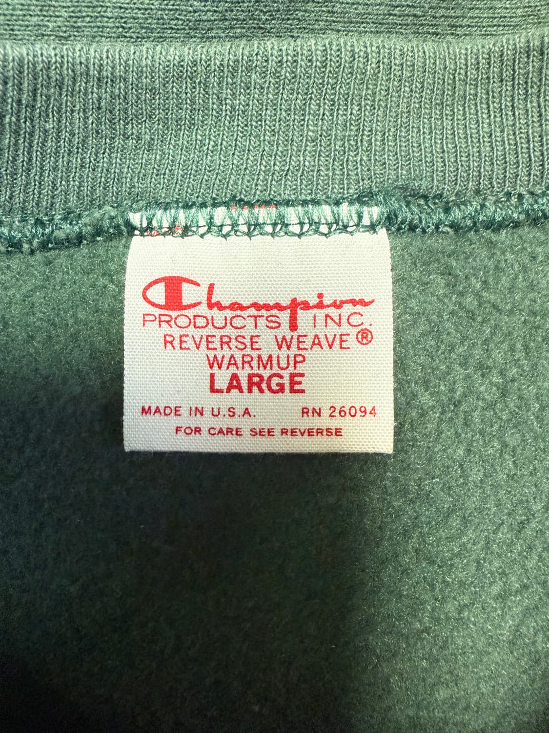 USA Champion Red tag 챔피온 리버스위브 레드택 맨투맨 상품이미지10