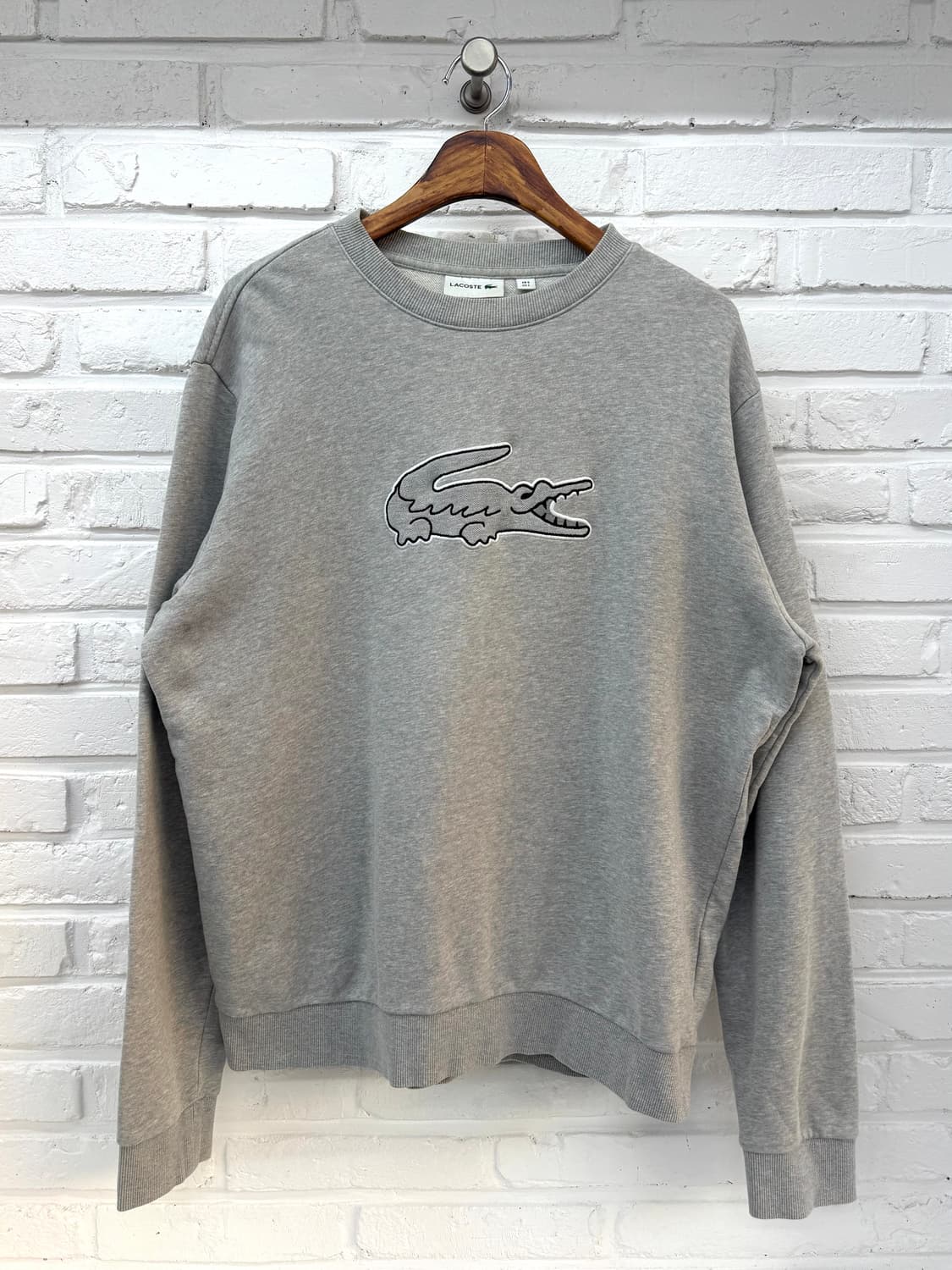 라코스테 그레이 맨투맨 상품이미지1
