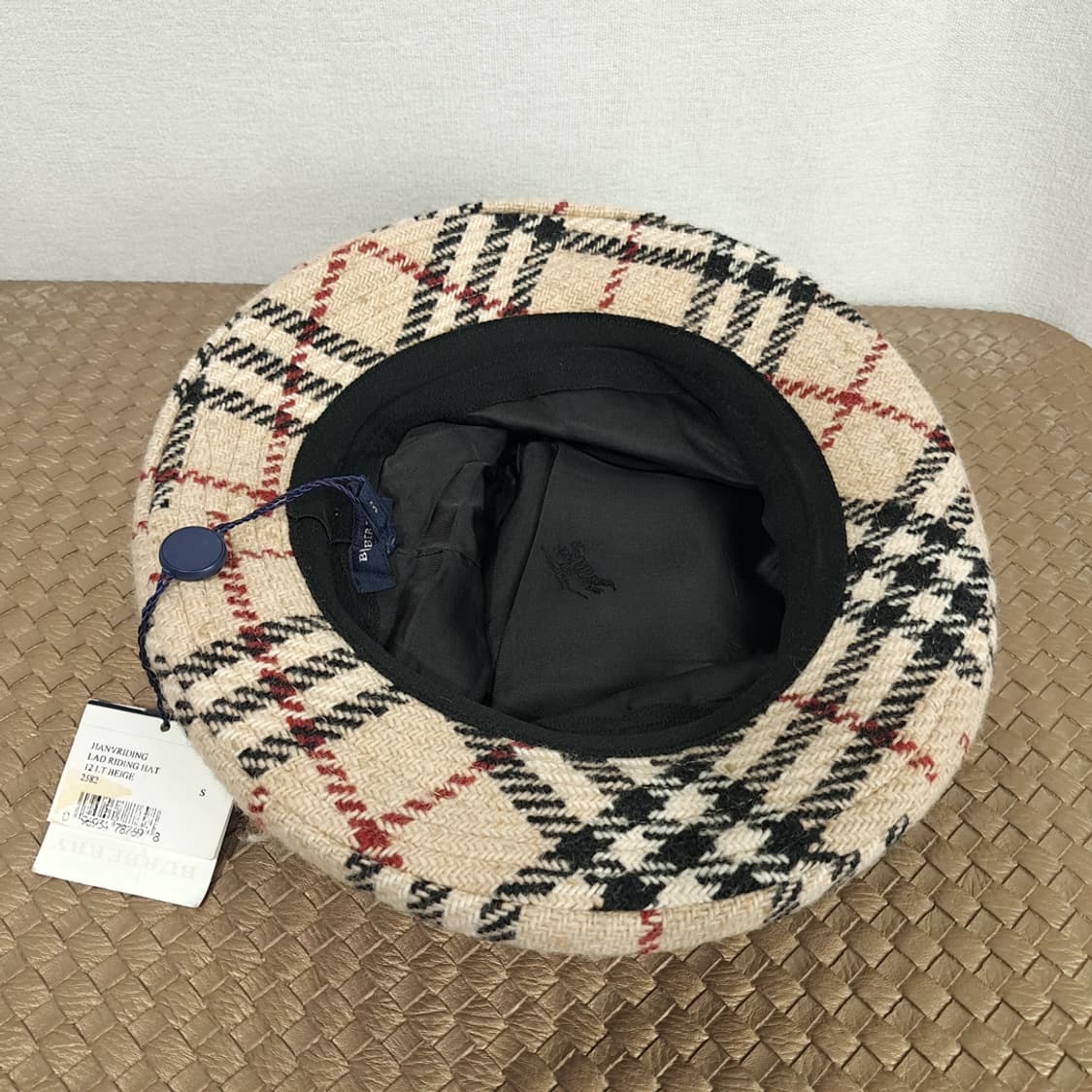 CL199 S 버버리런던 체크 울 모자 상품이미지6