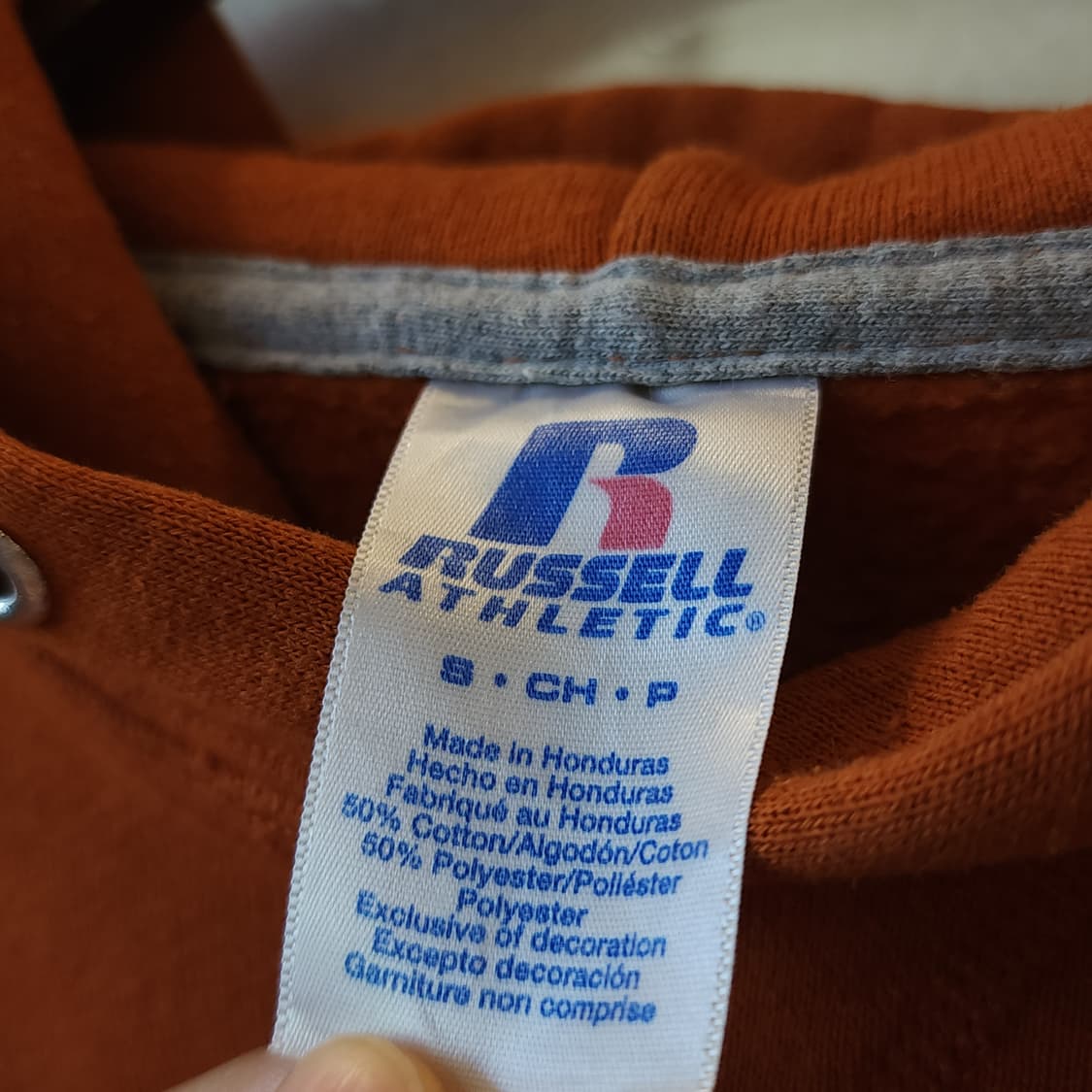 90s 러셀 후드 스웻셔츠 텍사스 빈티지 레터링 S 상품이미지8