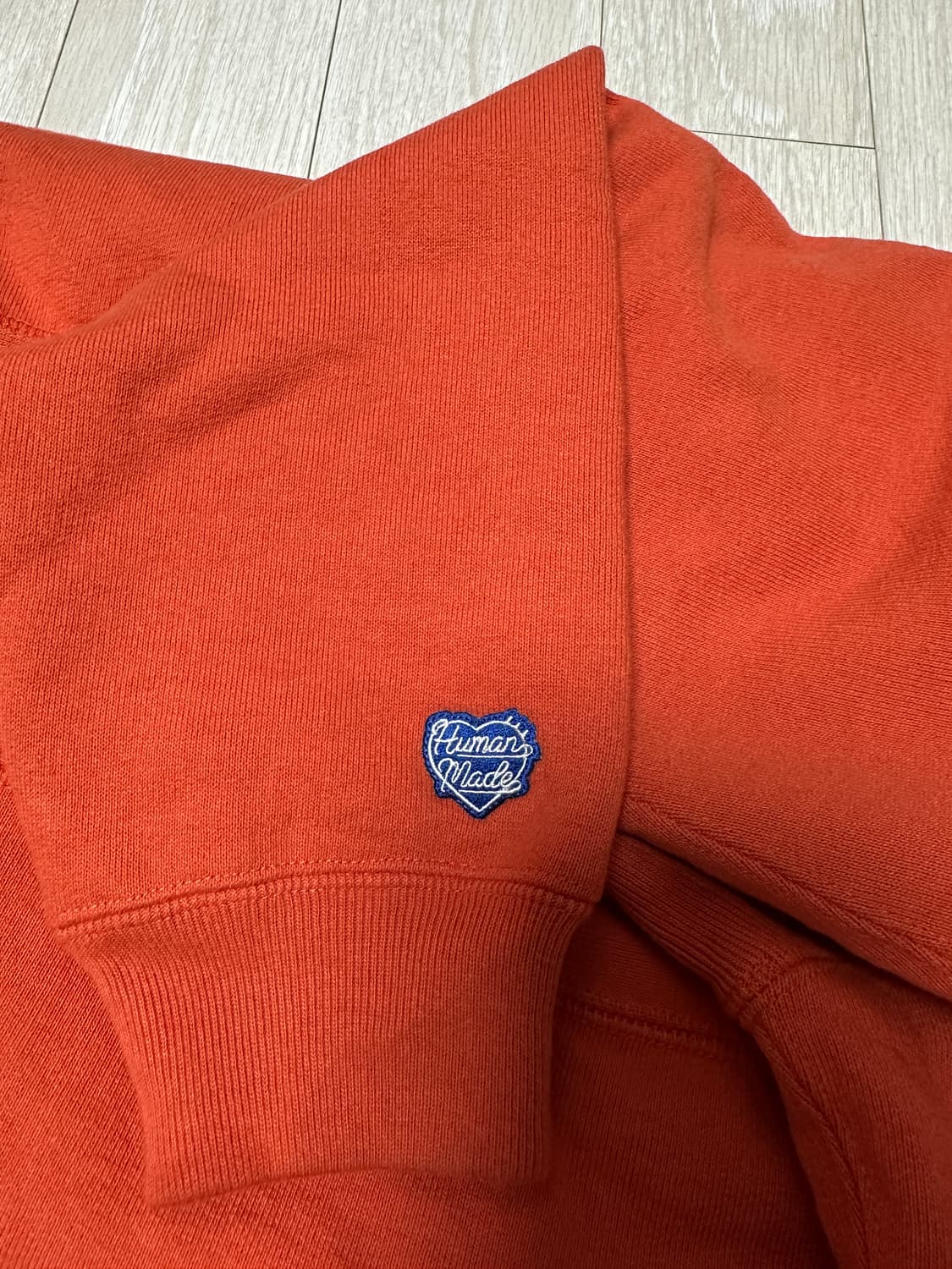 휴먼 메이드 헤비웨이트 스웨트셔츠 오렌지 상품이미지3