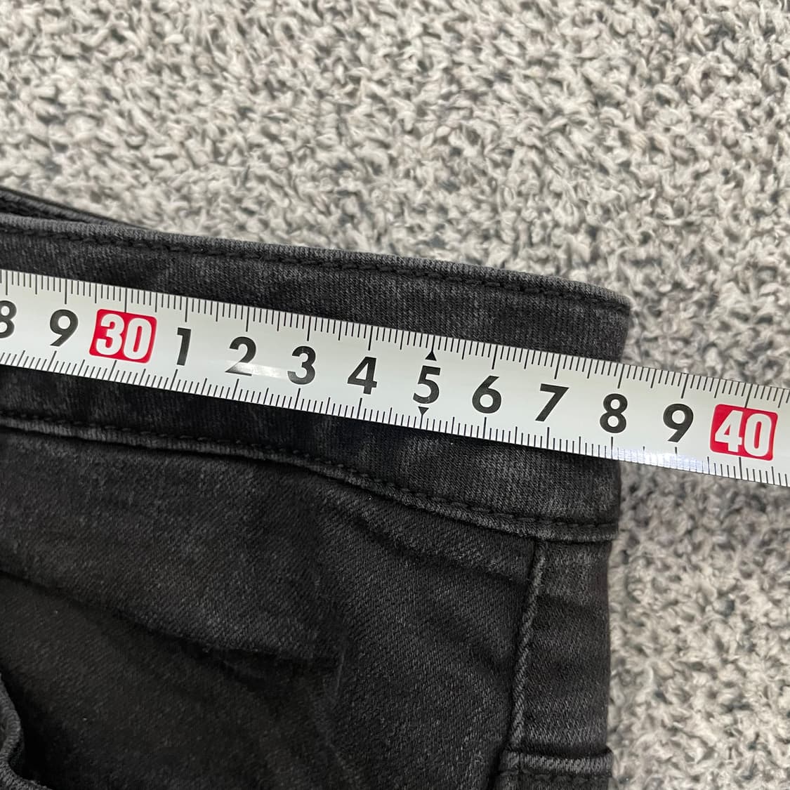 [30] 게스 블랙 흑청 데님팬츠 1209EB2 상품이미지4