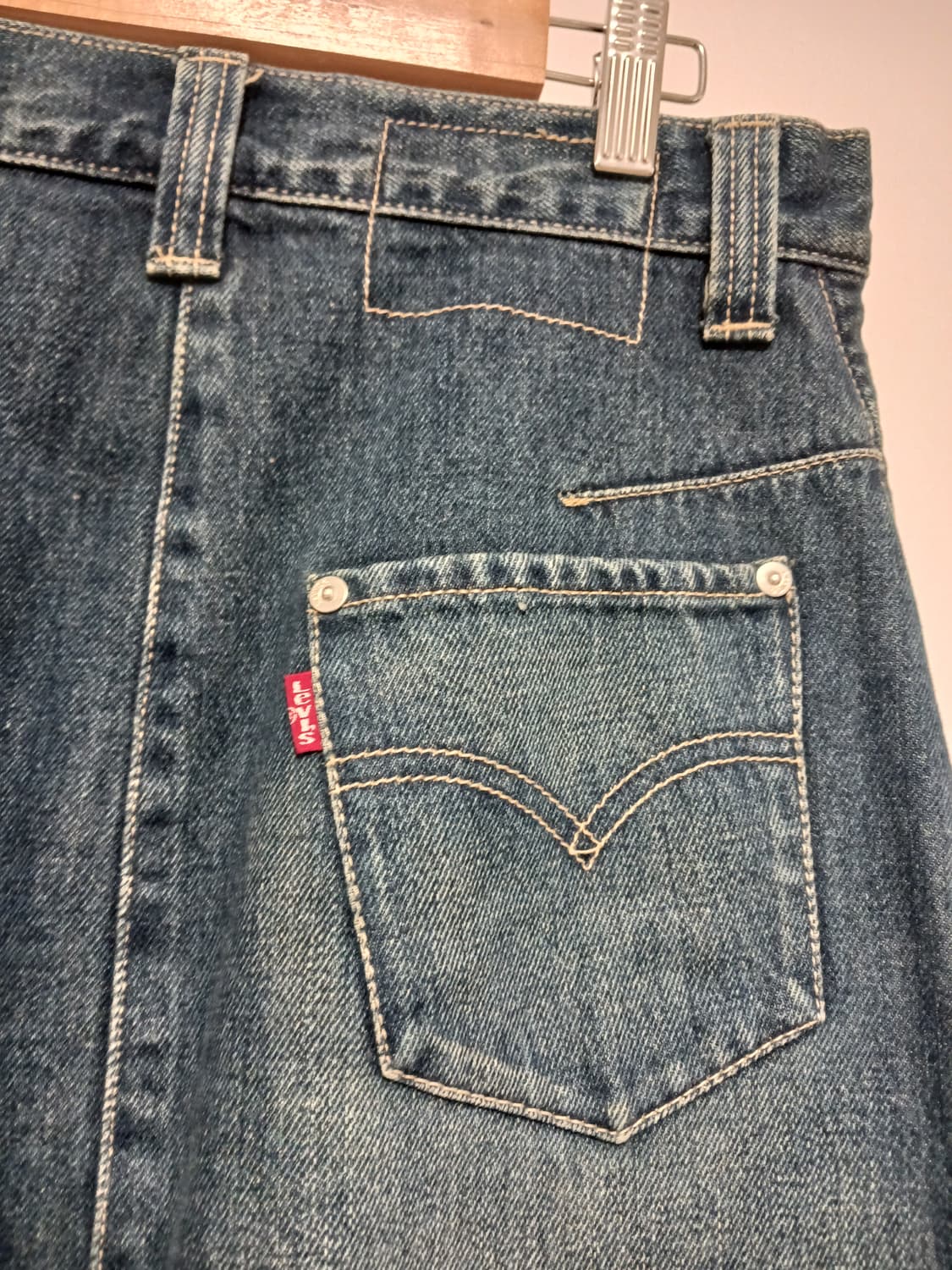 리바이스 엔지니어드 롱데님스커트 상품이미지6