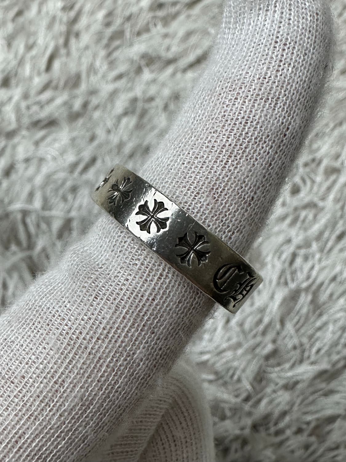 [US 9] 백화점판 정품 크롬하츠 포에버링 6mm 상품이미지5