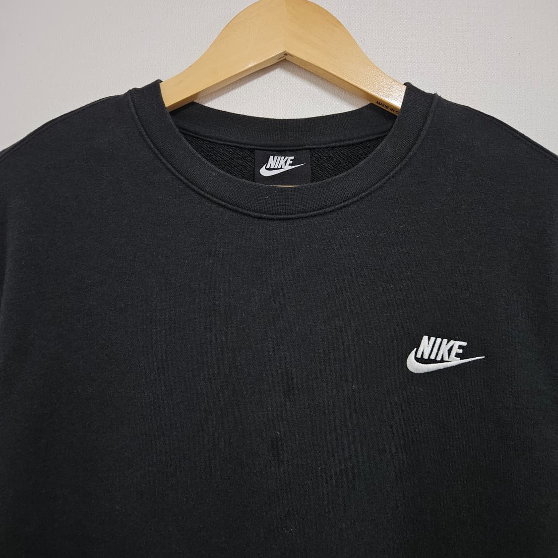 L 나이키 맨투맨 블랙 상품이미지4