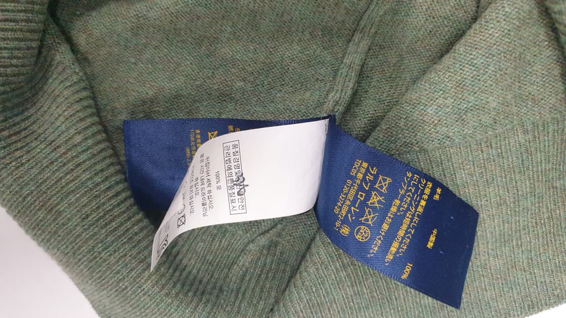 폴로 랄프로렌  메리노울 니트 XS 올리브 상품이미지5