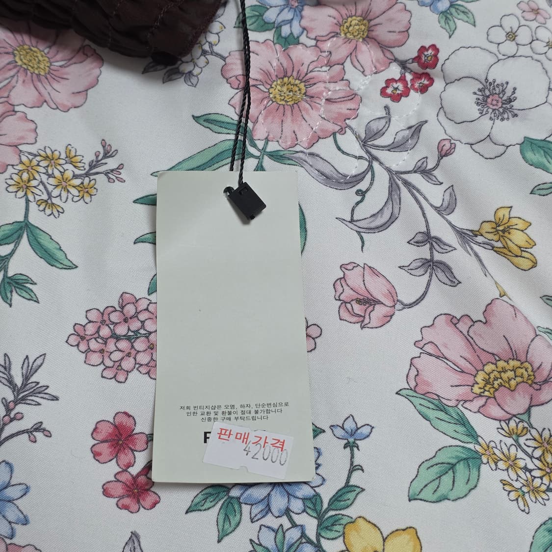 일본빈티지)페이즐리 오리엔탈 에스닉 그린브라운 모리걸 슬리브리스원피스 상품이미지5