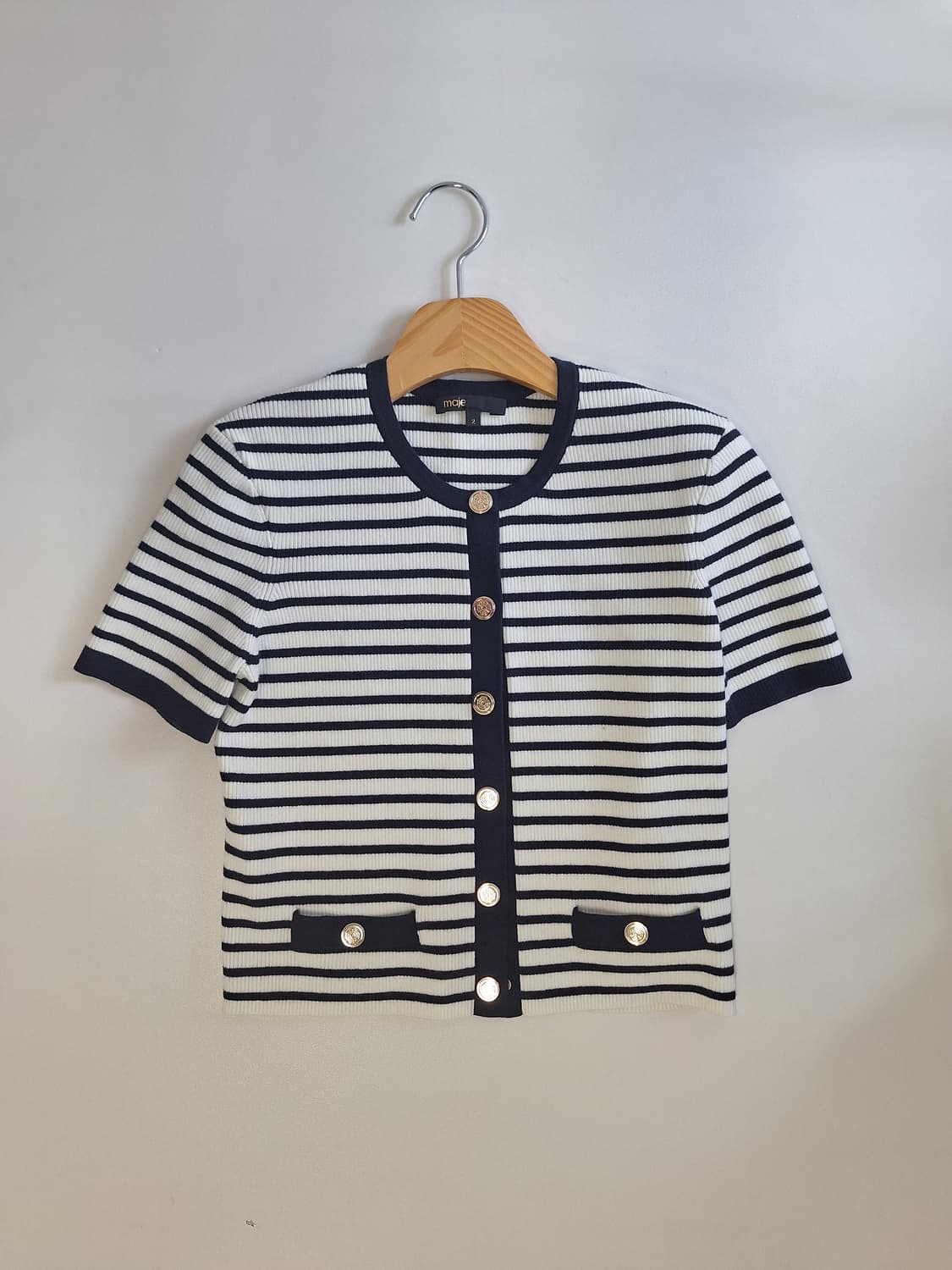 마쥬 스트라이프 니트 가디건 상품이미지3