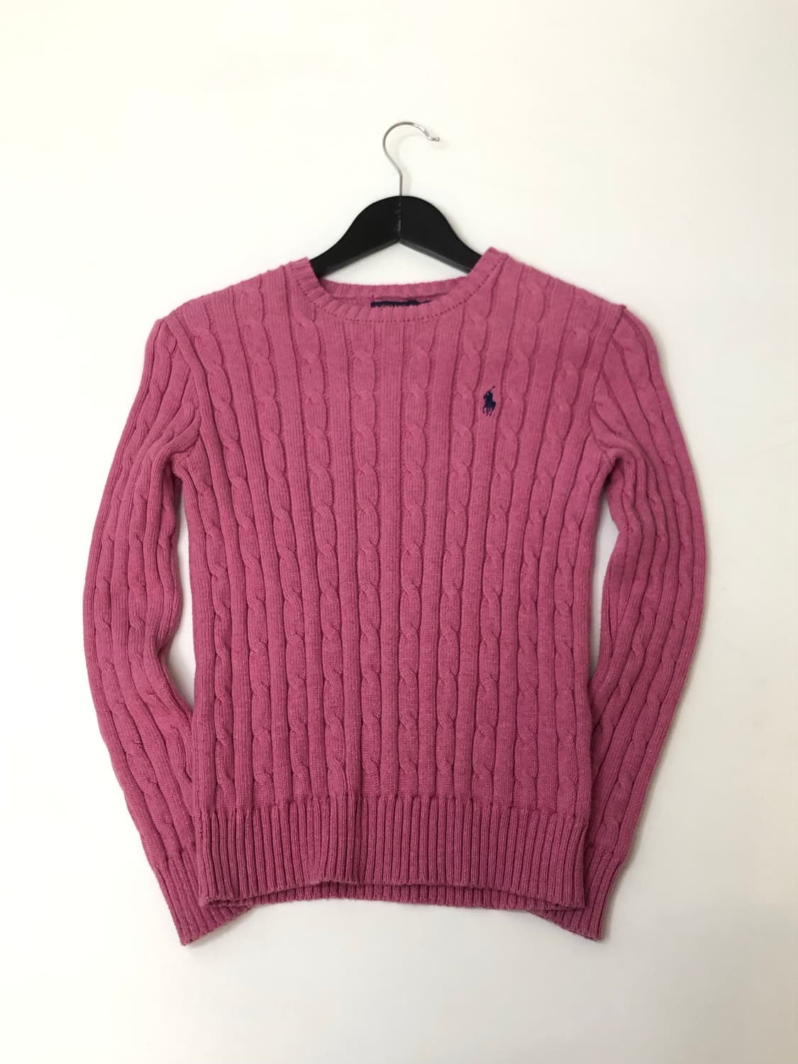 Polo 폴로 랄프로렌 핑크 케이블 니트 상품이미지2