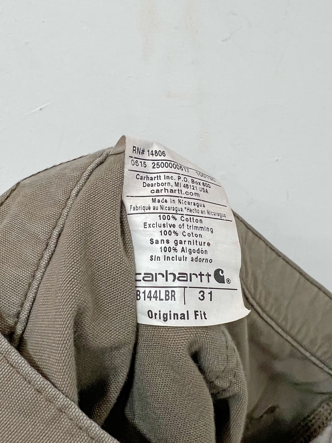CARHARTT Duck Canvas Carpenter Shorts  상품이미지6