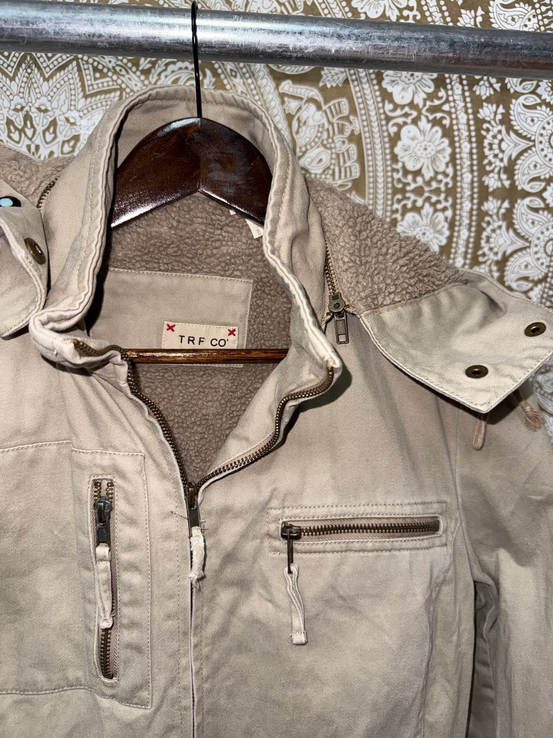 TRFCO 빈티지 양털기모 야상 자켓  상품이미지3