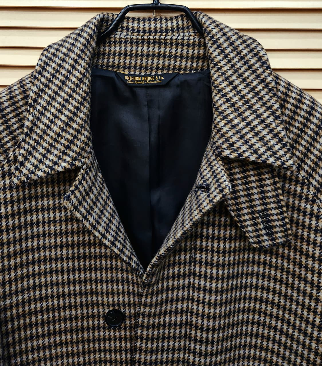 유니폼브릿지 남성체크 발마칸코트 상품이미지2