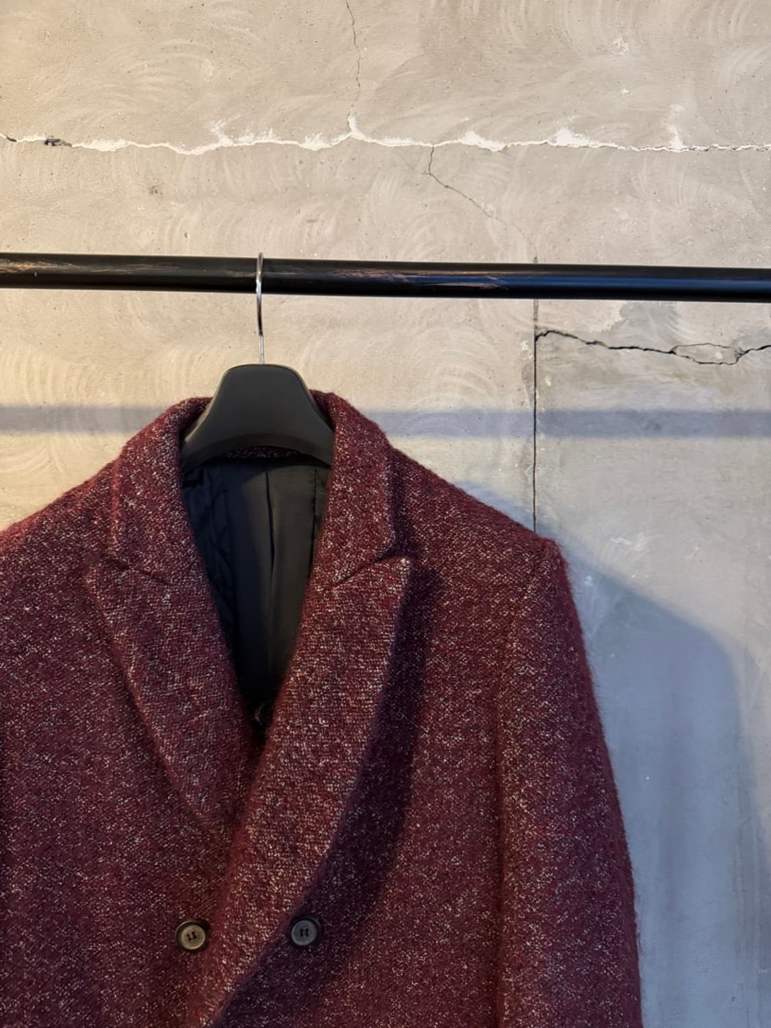 솔리드옴므 모헤어 더블 브레스티드 코트 슬림100 상품이미지3