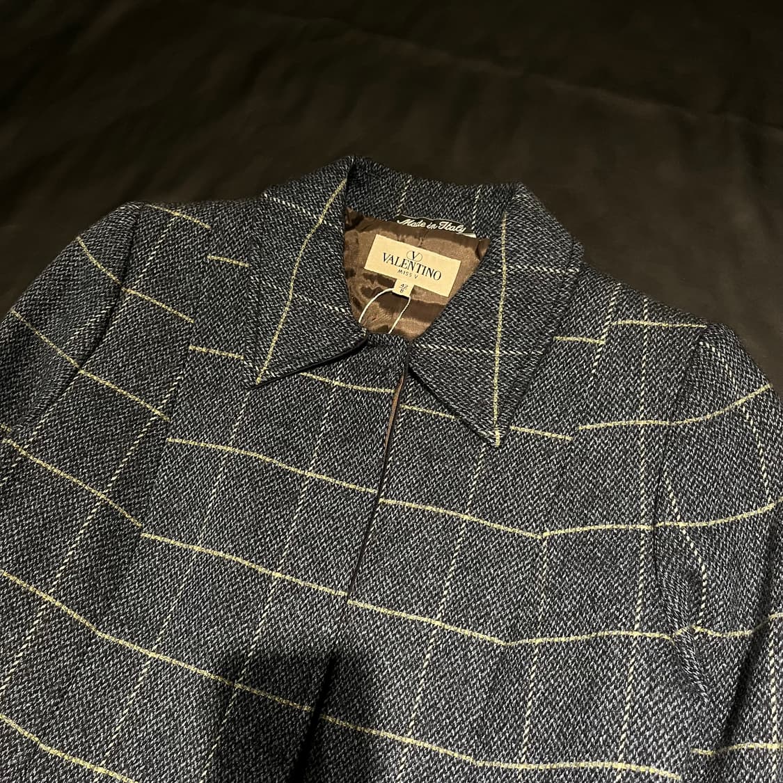 발렌티노 체크 코트 상품이미지3