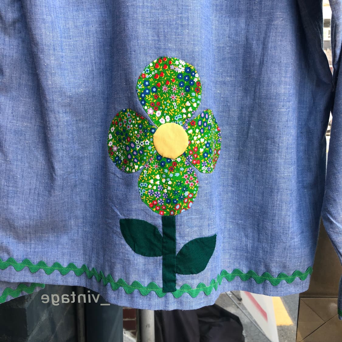 70s Vintage chambray shirt-S 상품이미지5