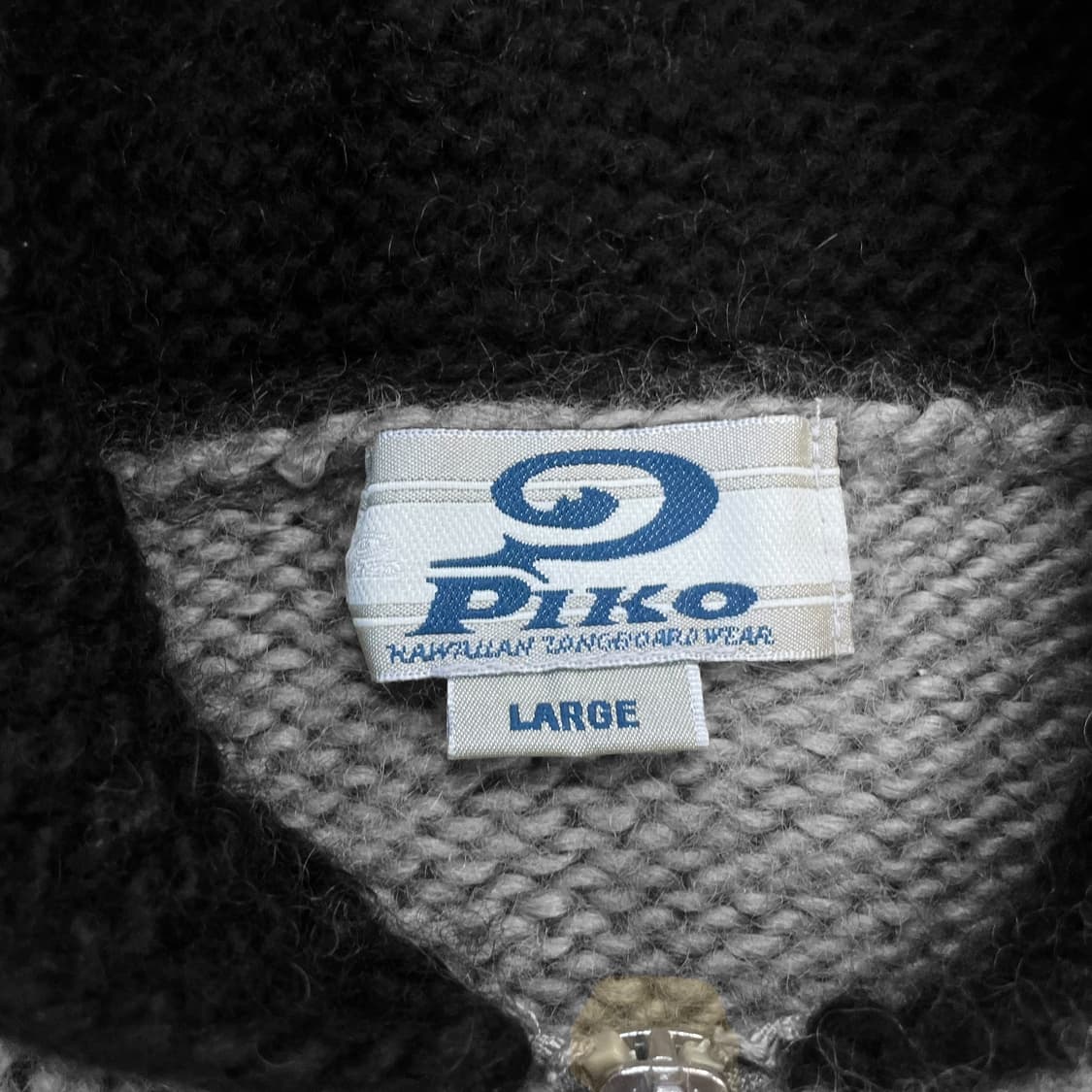 PIKO 피코 일본 재패니즈 빈티지 웨이브 코위찬 니트집업 상품이미지6