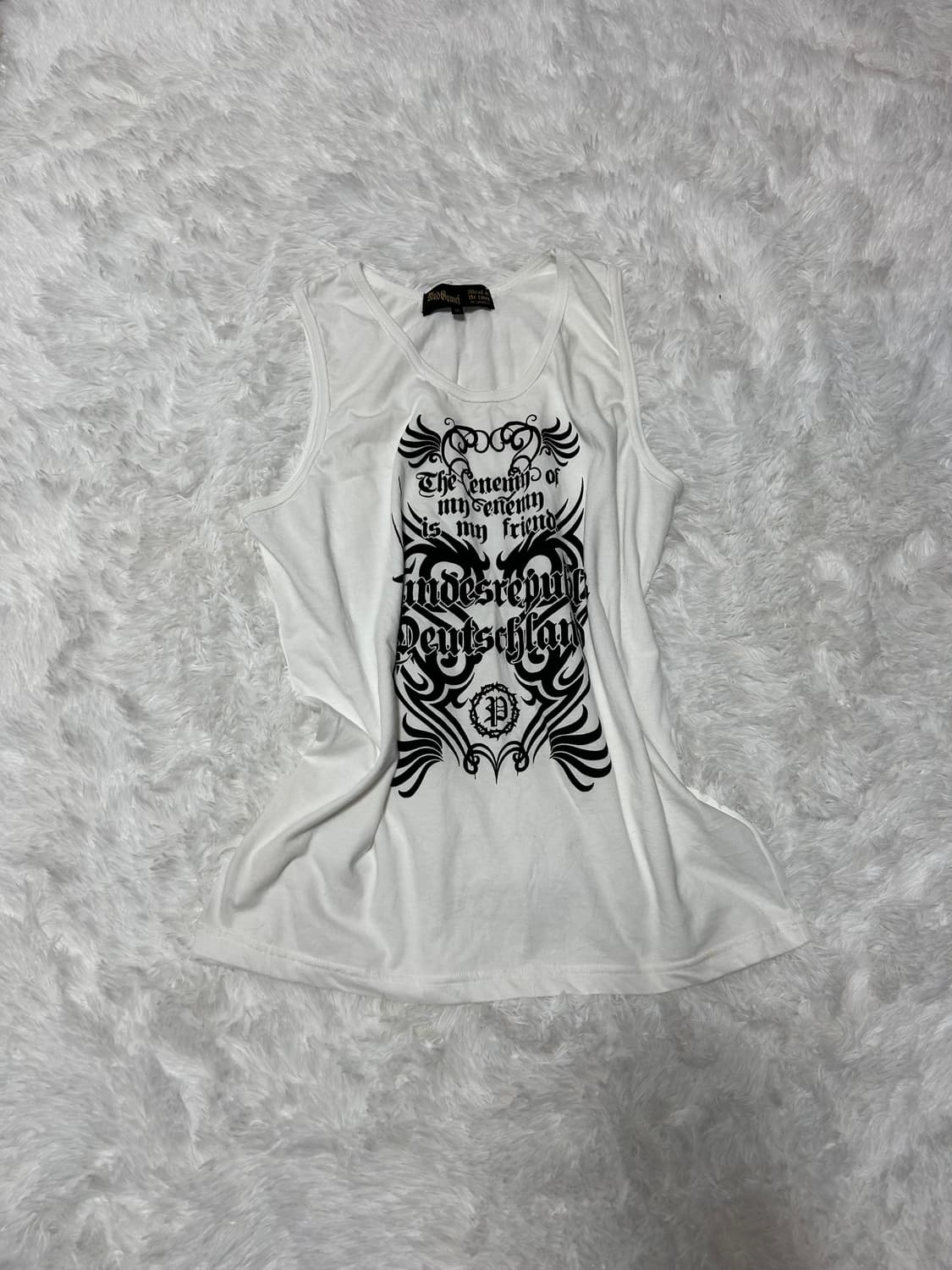 y2k punk printing sleeveless 상품이미지1
