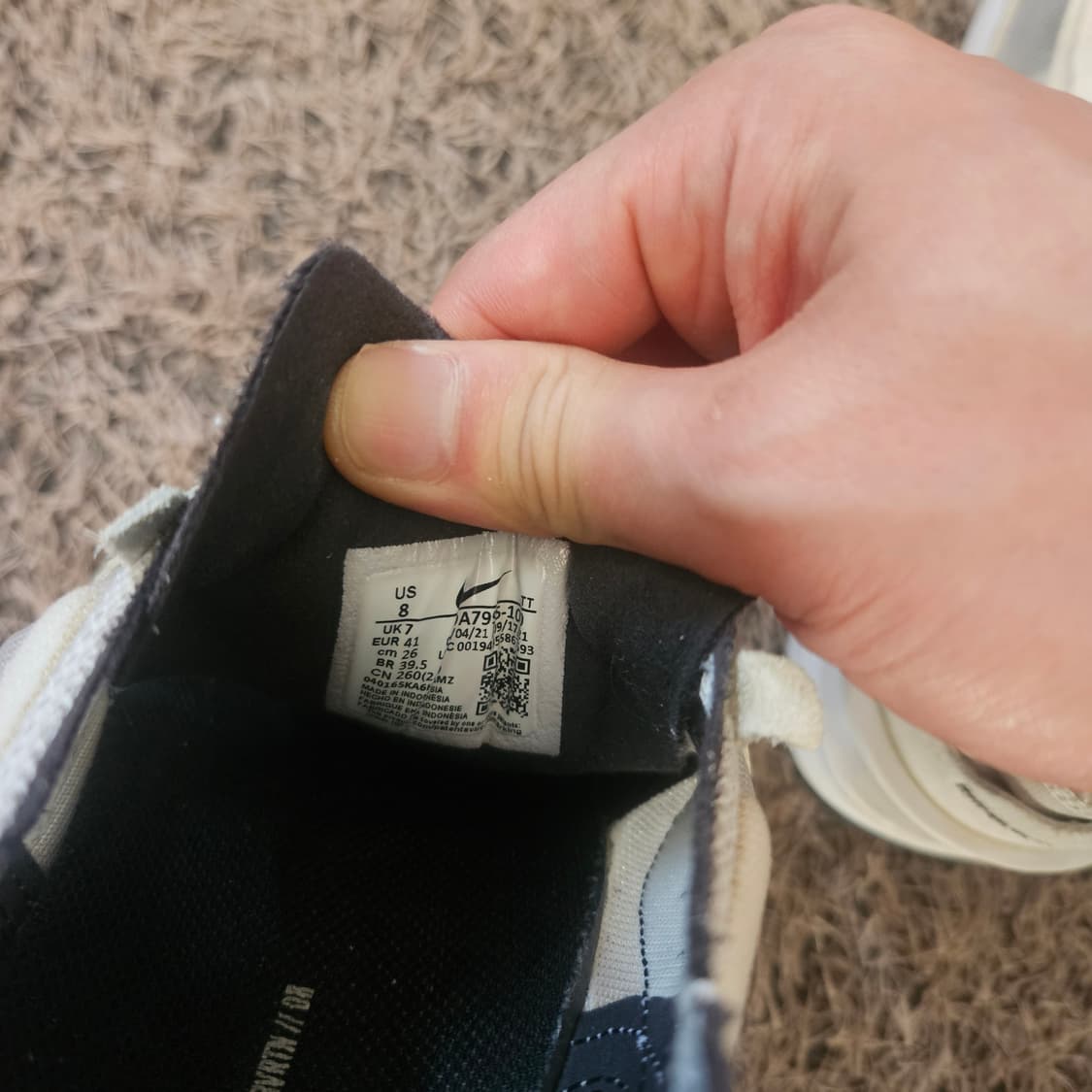 나이키(Nike) 와플 원 페일 코랄 러닝화 260size 상품이미지7