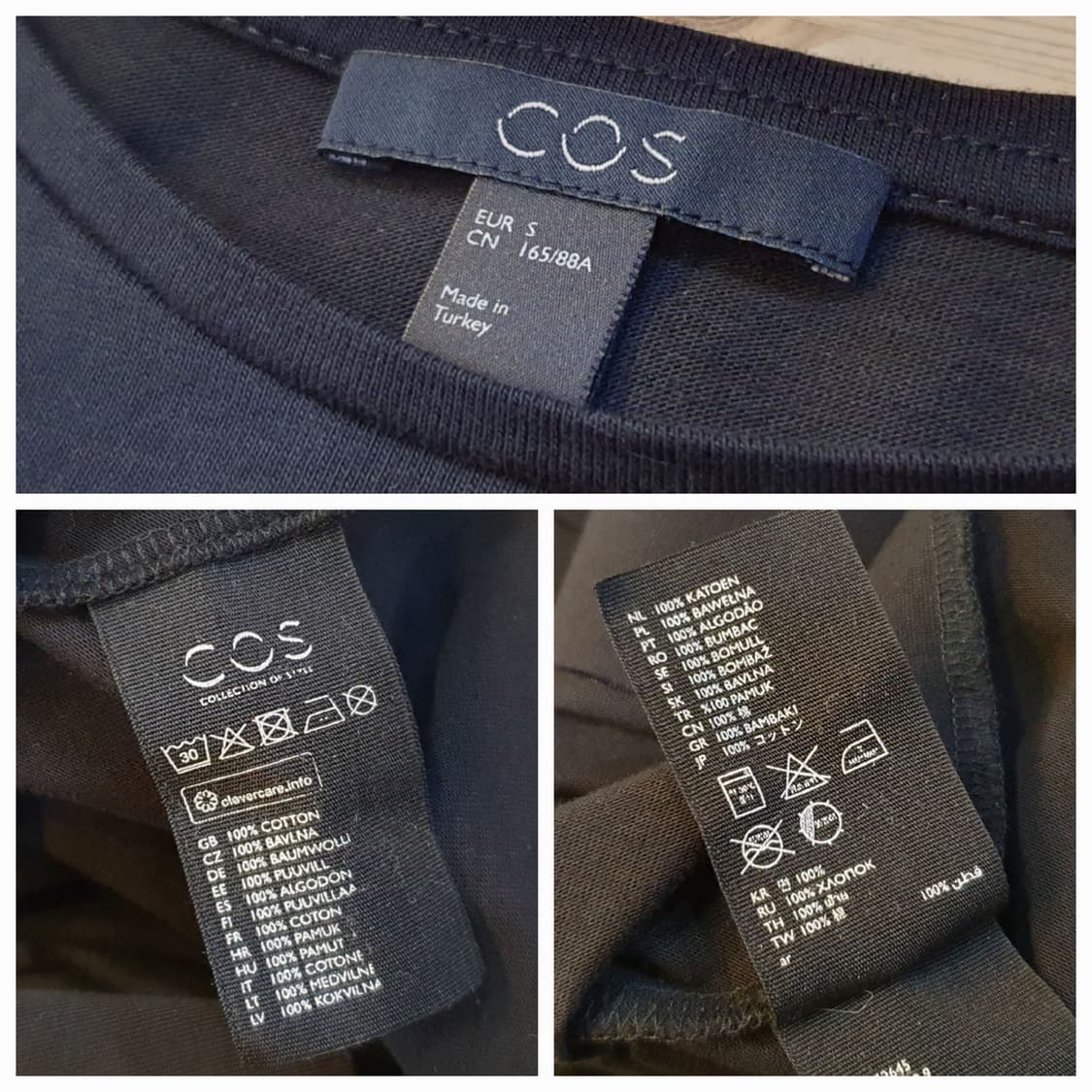 (새상품)55/66.COS 라운드 박스블라우스 상품이미지5
