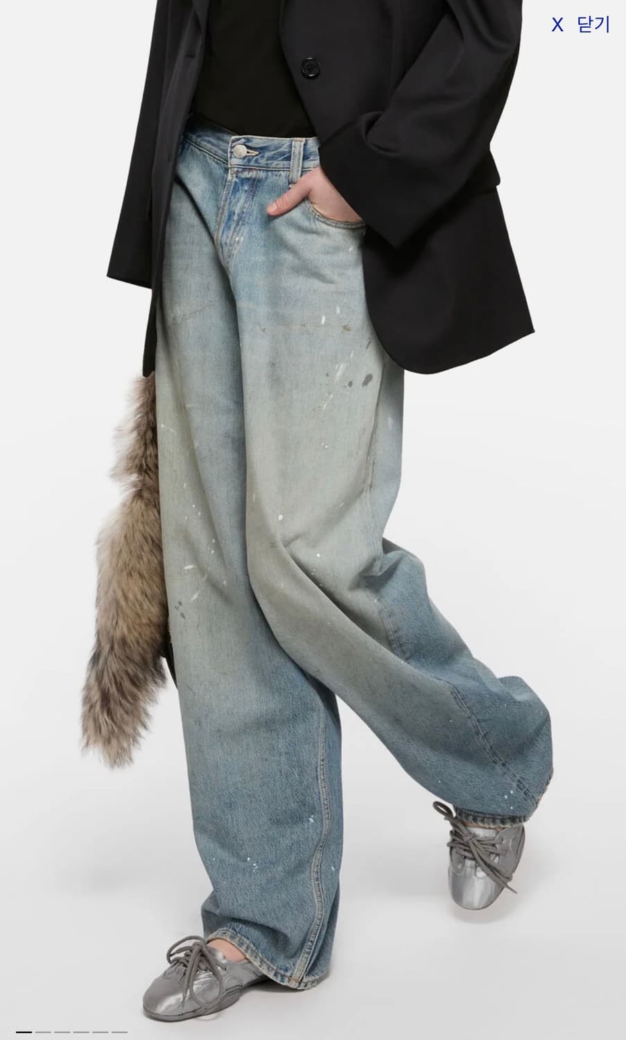 아크네 2023 슈퍼배기진 데님팬츠 상품이미지1