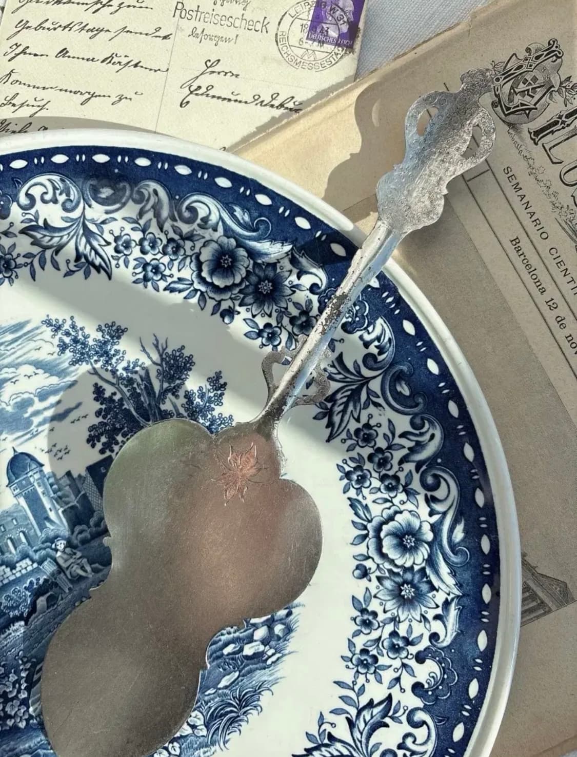 앤틱 실버플레이트 쉘 케이크 서버 상품이미지7