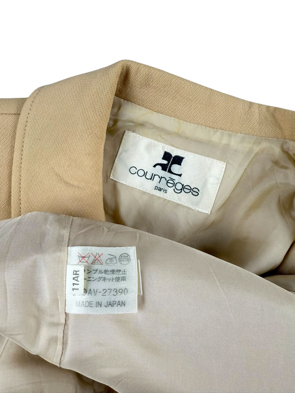courreges 투웨이집업 울 자켓 상품이미지8