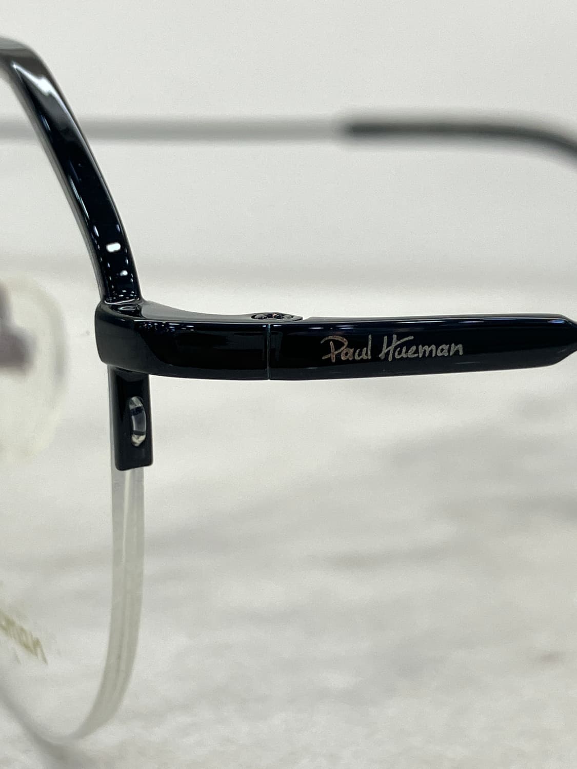 B40 폴 휴먼 Paul hueman 블랙 라운드 반무테 안경 상품이미지7