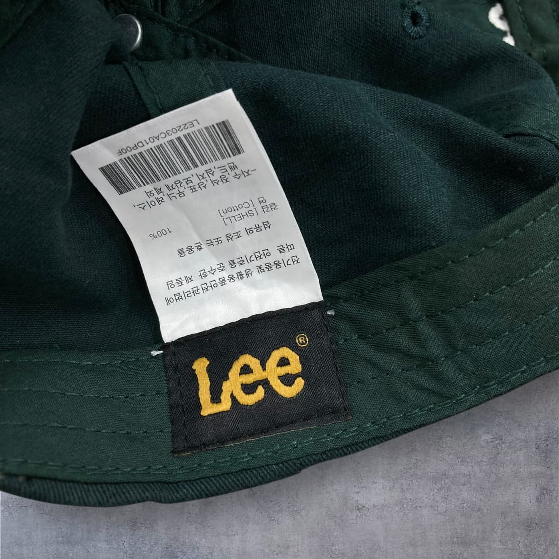 Lee 베이직 로고 그린 볼캡 상품이미지5